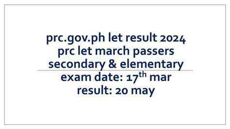 lit exam results|LET RESULTS March 2024: Elementary and Secondary List of .